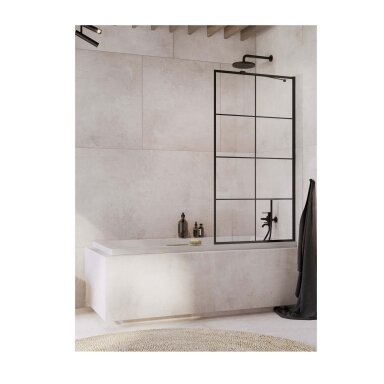 Radaway Idea Black PNJ Factory vonios sienelė Radaway Idea Black PNJ Factory vonios sienelė