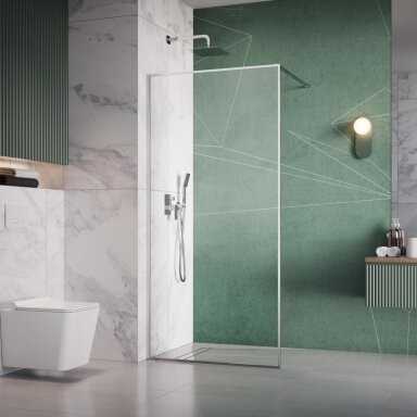 Radaway Modo F II stabili dušo sienelė (Walk-in), chromas