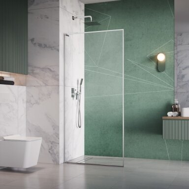 Radaway Modo F SL II stabili dušo sienelė (Walk-in), chromas