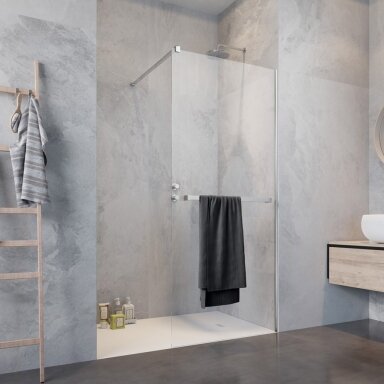 Radaway Modo New II su pakaba stabili dušo sienelė (Walk-in), chromas