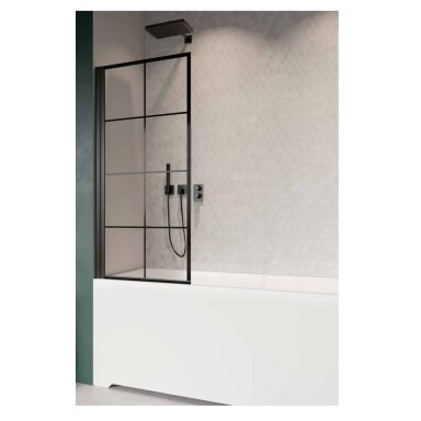 Radaway Nes 8 Black PNJ I Factory vonios sienelė Radaway Nes 8 Black PNJ I Factory vonios sienelė