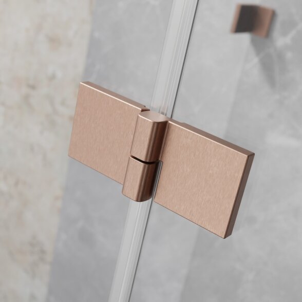 Radaway Essenza 8 DWJ nišinės dušo durys, šlifuotas varis 3 Radaway Essenza 8 DWJ nišinės dušo durys, šlifuotas varis 3