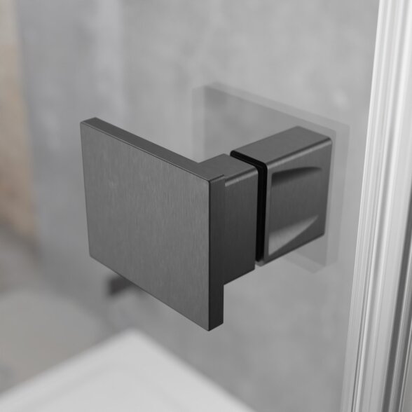 Radaway Essenza DWJ nišinės dušo durys, šlifuotas GunMetal 4 Radaway Essenza DWJ nišinės dušo durys, šlifuotas GunMetal 4