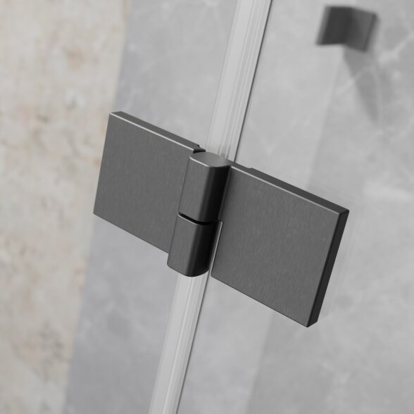 Radaway Essenza KDJ kampinė dušo kabina, šlifuotas GunMetal 3 Radaway Essenza KDJ kampinė dušo kabina, šlifuotas GunMetal 3