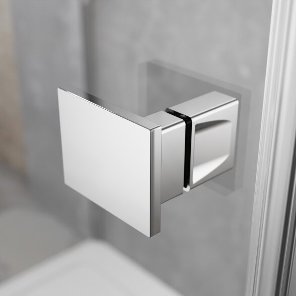Radaway Essenza KDJ+S kampinė dušo kabina su papildoma sienele, chromas 4