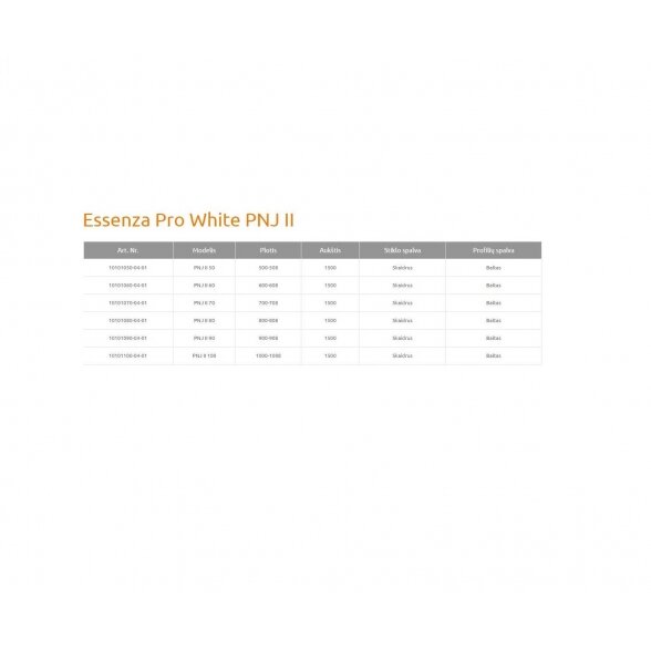 Radaway Essenza Pro White PNJ II vonios sienelė 6 Radaway Essenza Pro White PNJ II vonios sienelė 6