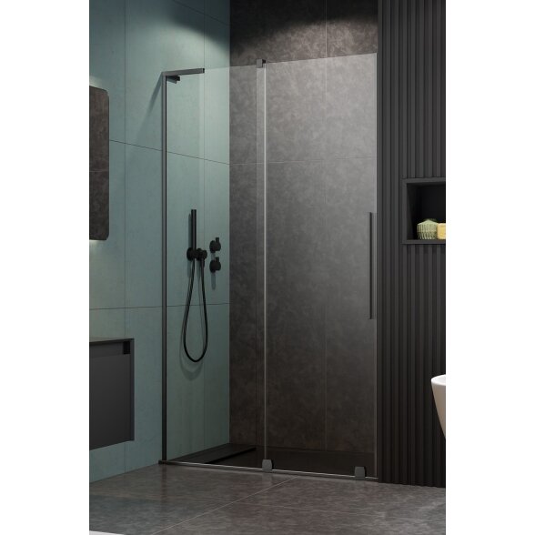Radaway Furo SL DWJ nišinės stumdomos durys, šlifuotas GunMetal 2 Radaway Furo SL DWJ nišinės stumdomos durys, šlifuotas GunMetal 2
