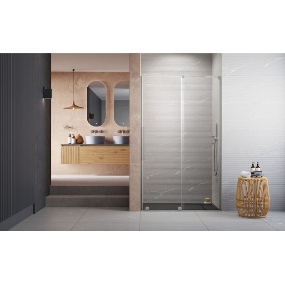 Radaway Furo SL DWJ nišinės stumdomos durys, šlifuotas nikelis 1 Radaway Furo SL DWJ nišinės stumdomos durys, šlifuotas nikelis 1