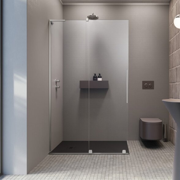 Radaway Furo SL Walk-in stabili dušo sienelė su stumdomomis durimis, chromas Radaway Furo SL Walk-in stabili dušo sienelė su stumdomomis durimis, chromas