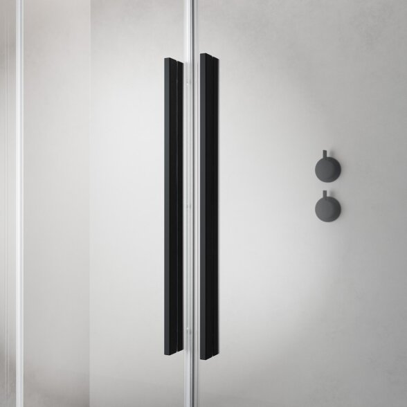 Radaway Furo SL Walk-in stabili dušo sienelė su stumdomomis durimis, juoda matinė 4 Radaway Furo SL Walk-in stabili dušo sienelė su stumdomomis durimis, juoda matinė 4