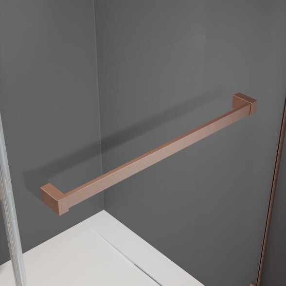 Radaway Furo SL Walk-in stabili dušo sienelė su stumdomomis durimis, šlifuotas varis 11