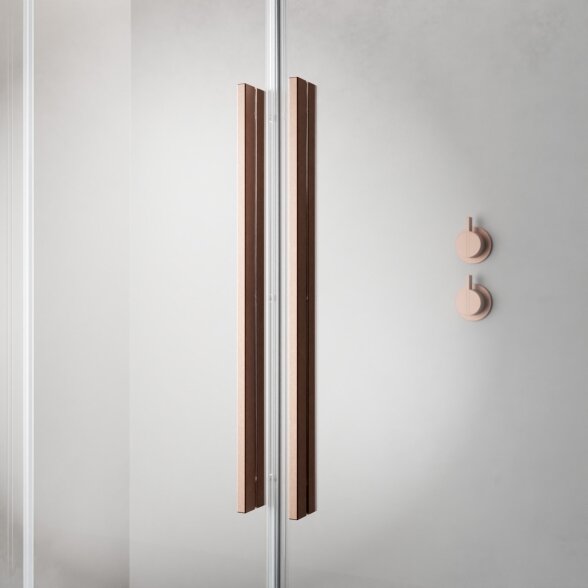 Radaway Furo SL Walk-in stabili dušo sienelė su stumdomomis durimis, šlifuotas varis 3