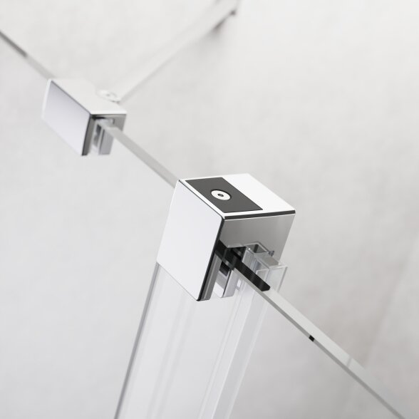 Radaway Furo Walk-in stabili dušo sienelė su stumdomomis durimis, chromas 5 Radaway Furo Walk-in stabili dušo sienelė su stumdomomis durimis, chromas 5