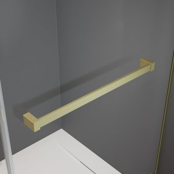 Radaway Furo Walk-in stabili dušo sienelė su stumdomomis durimis, šlifuotas auksas 10 Radaway Furo Walk-in stabili dušo sienelė su stumdomomis durimis, šlifuotas auksas 10