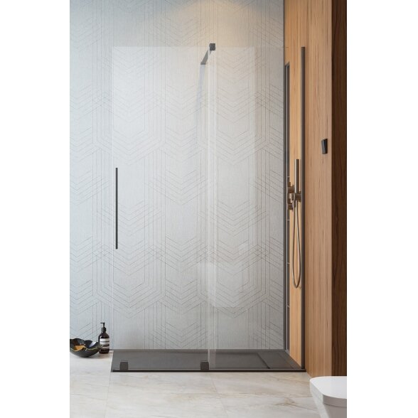 Radaway Furo Walk-in stabili dušo sienelė su stumdomomis durimis, šlifuotas GunMetal 2 Radaway Furo Walk-in stabili dušo sienelė su stumdomomis durimis, šlifuotas GunMetal 2