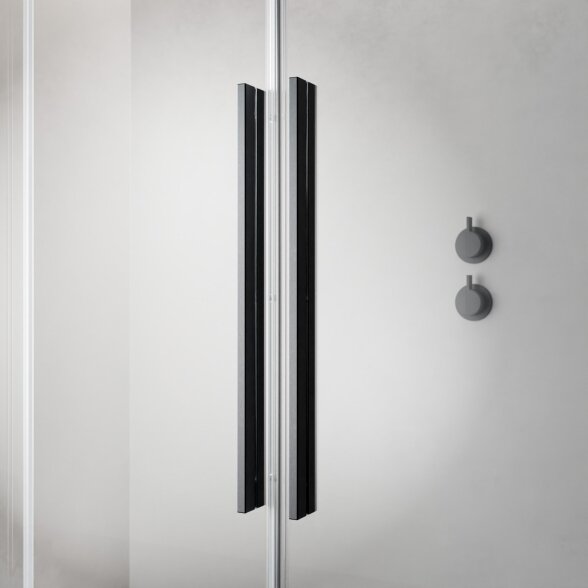 Radaway Furo Walk-in stabili dušo sienelė su stumdomomis durimis, šlifuotas GunMetal 3