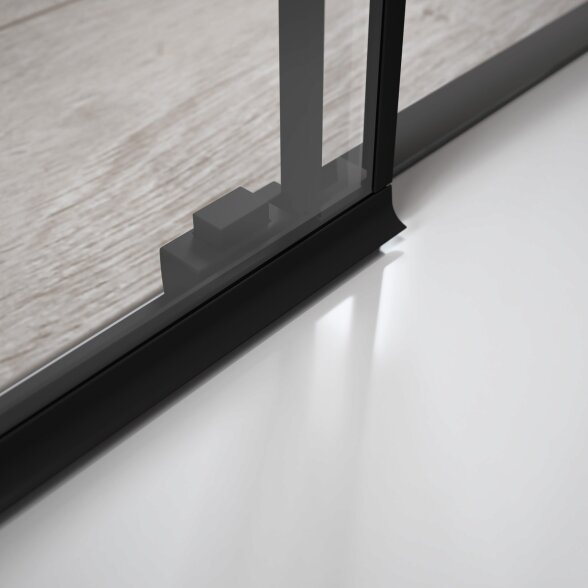 Radaway Idea 6 DWJ Factory nišinės stumdomos durys, juoda matinė 3