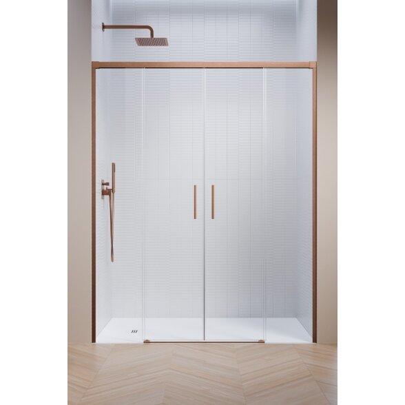 Radaway Idea 8 DWD nišinės dvivėrės stumdomos durys, šlifuotas varis 2 Radaway Idea 8 DWD nišinės dvivėrės stumdomos durys, šlifuotas varis 2