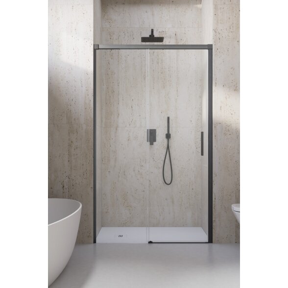Radaway Idea 8 DWJ nišinės stumdomos durys, šlifuotas GunMetal 3