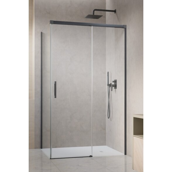 Radaway Idea 8 KDJ kampinė dušo kabina su stumdomomis durimis, šlifuotas GunMetal 3 Radaway Idea 8 KDJ kampinė dušo kabina su stumdomomis durimis, šlifuotas GunMetal 3
