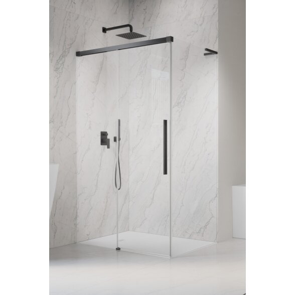 Radaway Idea 8 QL KDJ XL kampinė dušo kabina montavimui ant grindų, šlifuotas GunMetal 3 Radaway Idea 8 QL KDJ XL kampinė dušo kabina montavimui ant grindų, šlifuotas GunMetal 3