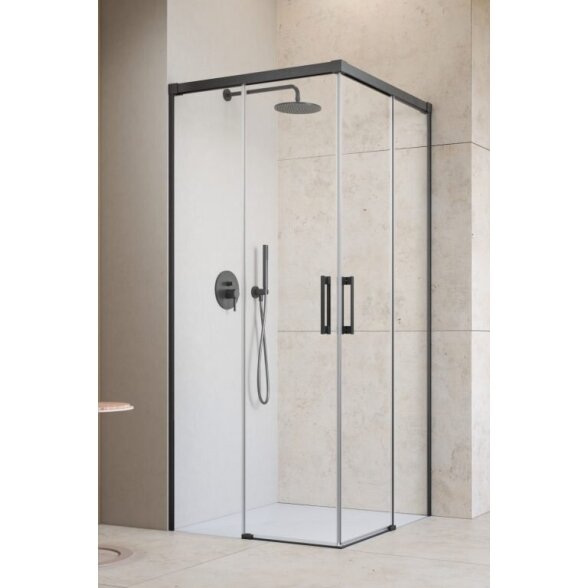 Radaway Idea Brushed GunMetal KDD kvadratinė dušo kabina Radaway Idea Brushed GunMetal KDD kvadratinė dušo kabina