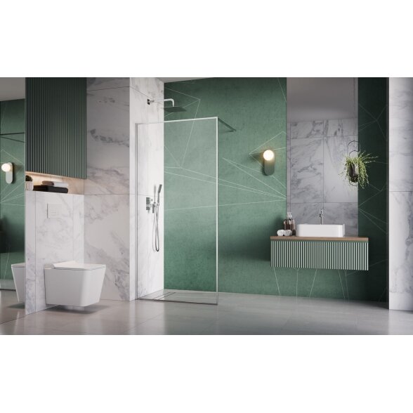 Radaway Modo F II stabili dušo sienelė (Walk-in), chromas 1 Radaway Modo F II stabili dušo sienelė (Walk-in), chromas 1
