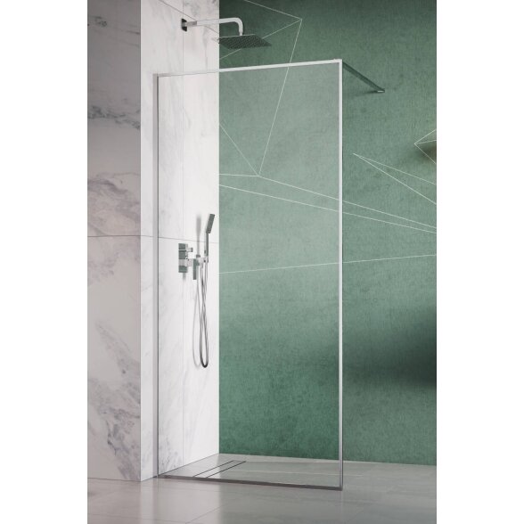 Radaway Modo F II stabili dušo sienelė (Walk-in), chromas 2 Radaway Modo F II stabili dušo sienelė (Walk-in), chromas 2