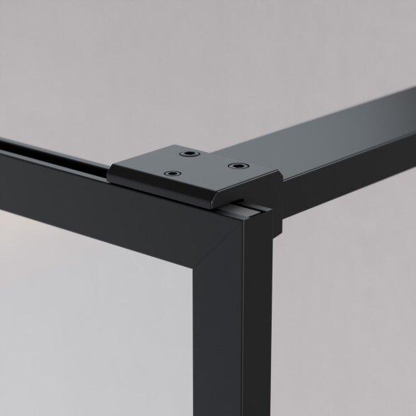 Radaway Modo F II stabili dušo sienelė (Walk-in), juoda matinė 3