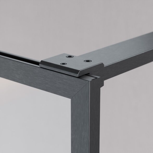 Radaway Modo F II stabili dušo sienelė (Walk-in), šlifuotas GunMetal 3