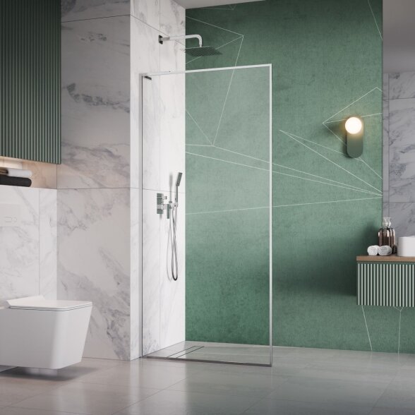 Radaway Modo F SL II stabili dušo sienelė (Walk-in), chromas Radaway Modo F SL II stabili dušo sienelė (Walk-in), chromas