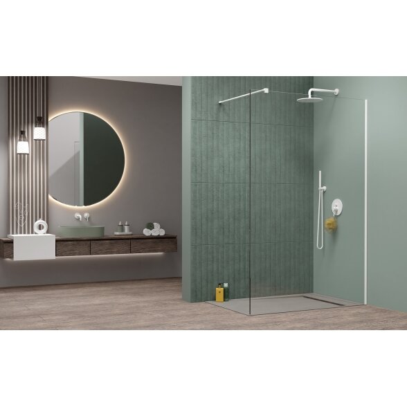 Radaway Modo New II stabili dušo sienelė (Walk-in), balta matinė 1