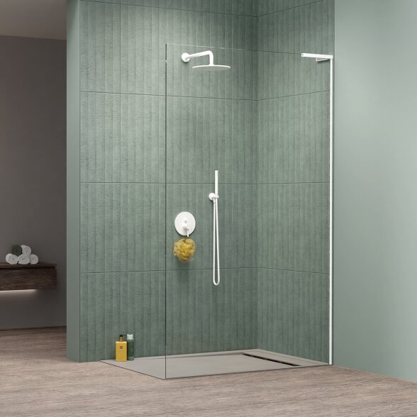 Radaway Modo SL II stabili dušo sienelė (Walk-in), balta matinė Radaway Modo SL II stabili dušo sienelė (Walk-in), balta matinė
