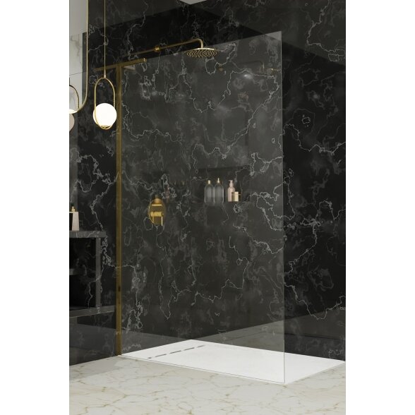 Radaway Modo SL II stabili dušo sienelė (Walk-in), blizgus auksas 3
