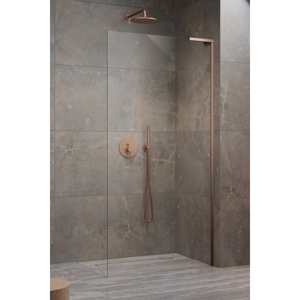 Radaway Modo SL II stabili dušo sienelė (Walk-in), šlifuotas varis 3