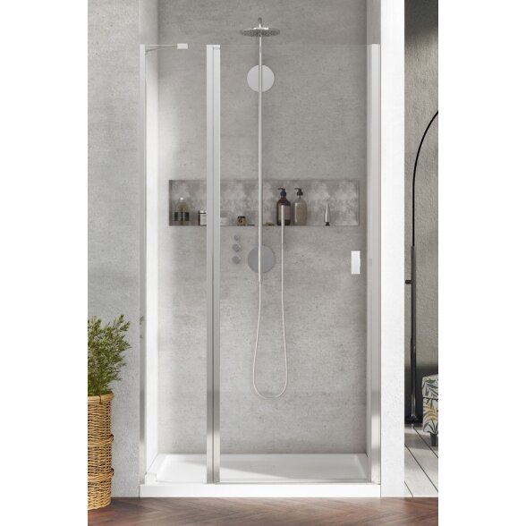 Radaway Nes 8 DWJ II nišinės dušo durys, chromas 2