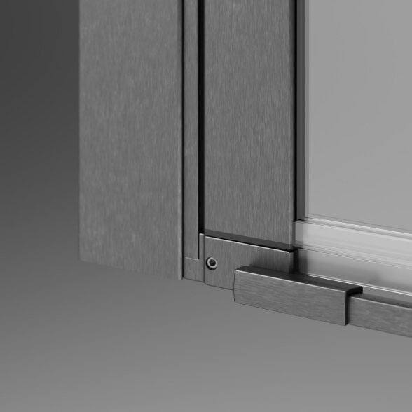 Radaway Nes 8 KDJ II kampinė dušo kabina, šlifuotas GunMetal 4 Radaway Nes 8 KDJ II kampinė dušo kabina, šlifuotas GunMetal 4