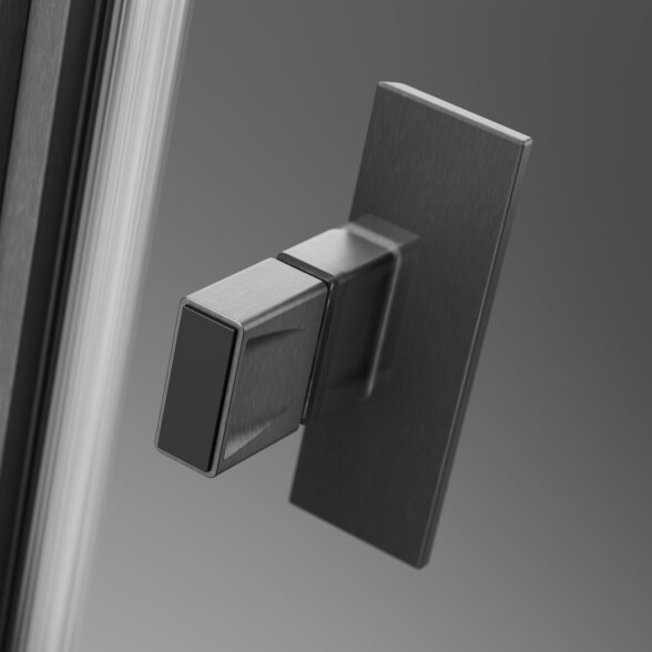 Radaway Nes DWD II nišinės dušo durys, šlifuotas GunMetal 4 Radaway Nes DWD II nišinės dušo durys, šlifuotas GunMetal 4