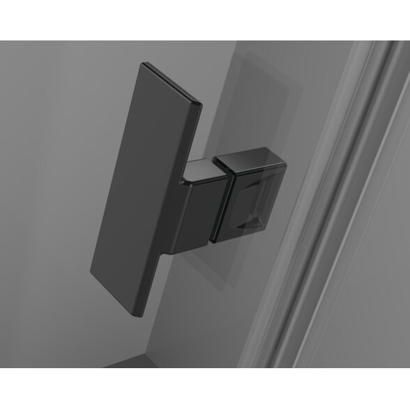 Radaway Nes KDD I kampinė dušo kabina su dvejomis durimis, juoda matinė 3