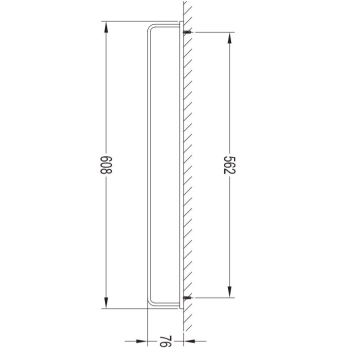 Rankšluosčių kabykla Darling DA70216GL 608 mm 1