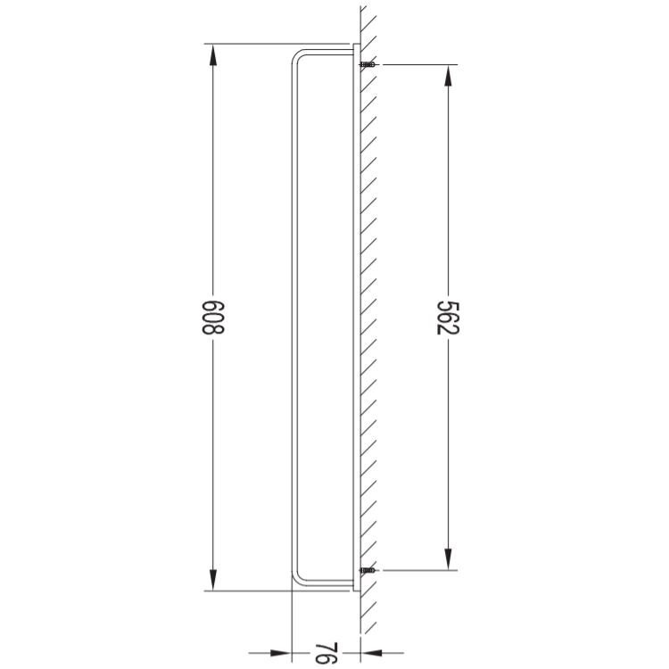 Rankšluosčių kabykla Darling DA70216BL 608 mm 1 Rankšluosčių kabykla Darling DA70216BL 608 mm 1