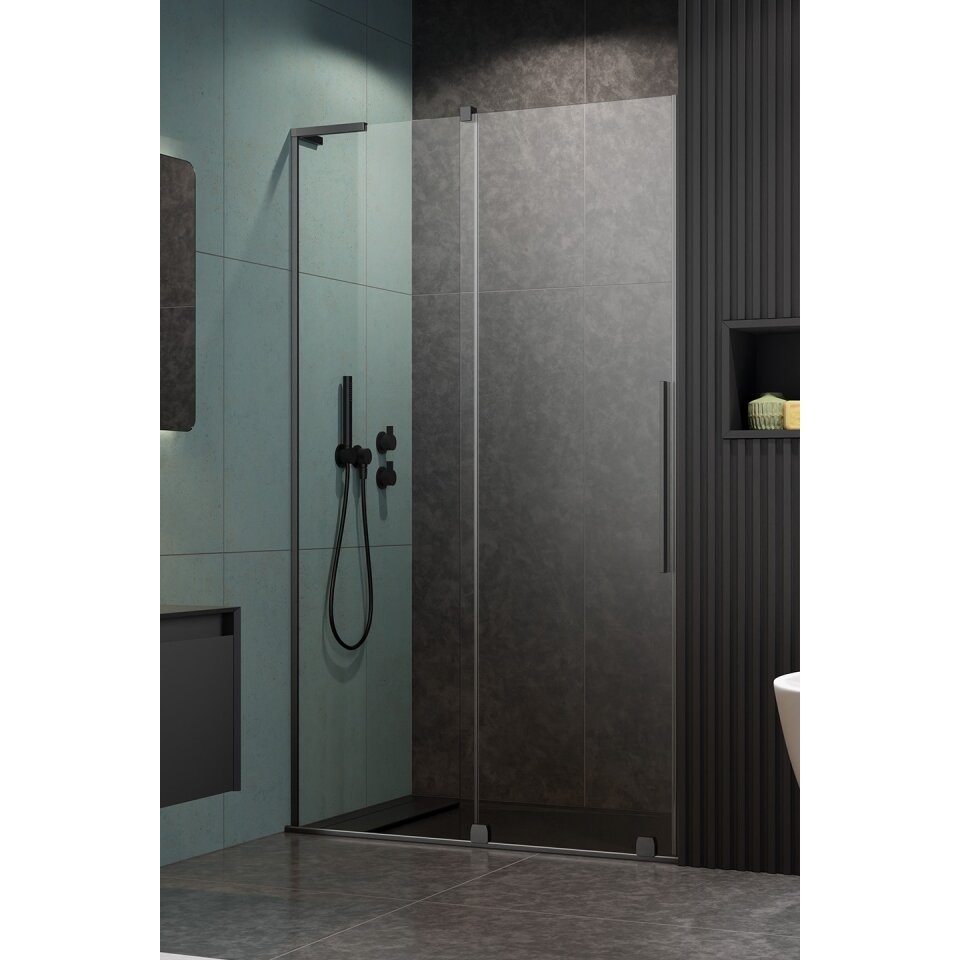Radaway Furo SL DWJ nišinės stumdomos durys, šlifuotas GunMetal 2