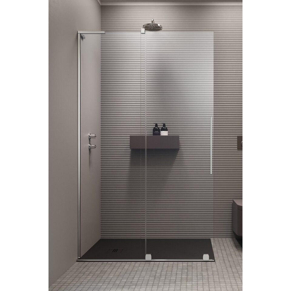 Radaway Furo SL Walk-in stabili dušo sienelė su stumdomomis durimis, chromas 3 Radaway Furo SL Walk-in stabili dušo sienelė su stumdomomis durimis, chromas 3