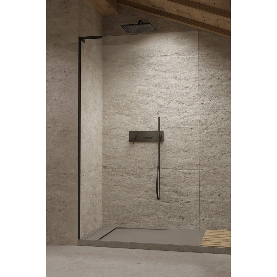 Radaway Modo SL II stabili dušo sienelė (Walk-in), juoda matinė 3