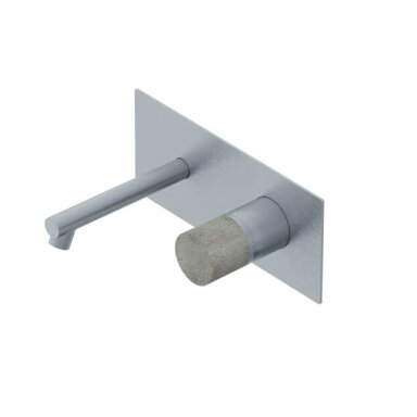 Ritmonio Diametro35 Inox Concrete E0BA0113DICM praustuvo maišytuvas iš sienos su potinkine dalimi Ritmonio Diametro35 Inox Concrete E0BA0113DICM praustuvo maišytuvas iš sienos su potinkine dalimi