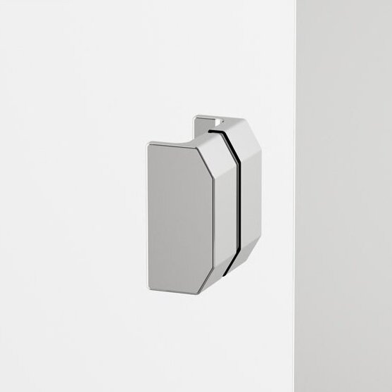 Ronal Bathroom ARELIA kvadratinė dušo kabina, 5 mm grūdintas stiklas, AQUAPERLE danga, poliruotas sidabro profilis 1