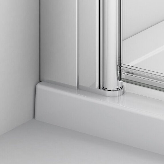 Ronal Bathroom Solino SOL13+SOLT1 kvadratinė dušo kabina, skaidrus stiklas, AQUAPERLE danga, chromuotas profilis 2