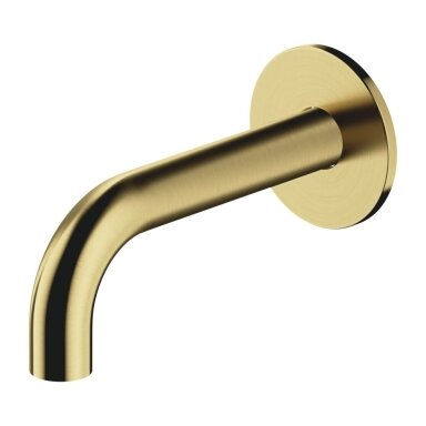 Šlifuoto žalvario spalvos potinkinis snapas voniai Omnires WDY-SBSB 16 cm Šlifuoto žalvario spalvos potinkinis snapas voniai Omnires WDY-SBSB 16 cm