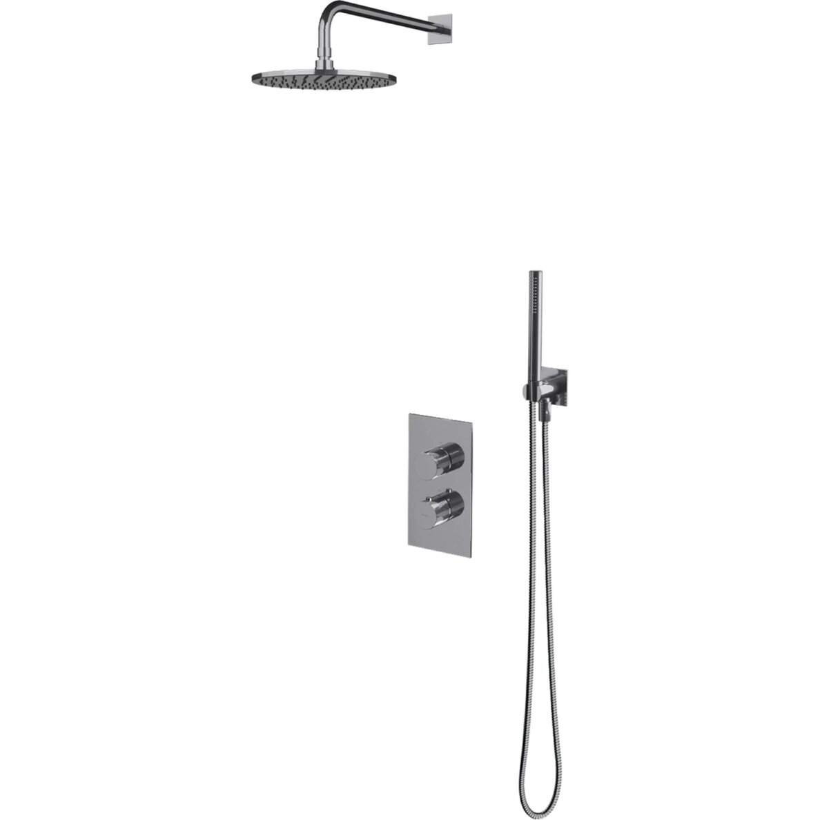Omnires Contour potinkinė termostatinė dušo sistema 10 Omnires Contour potinkinė termostatinė dušo sistema 10
