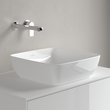Villeroy & Boch Artis pastatomas ant stalviršio praustuvas 410x410 su Ceramic Plus danga